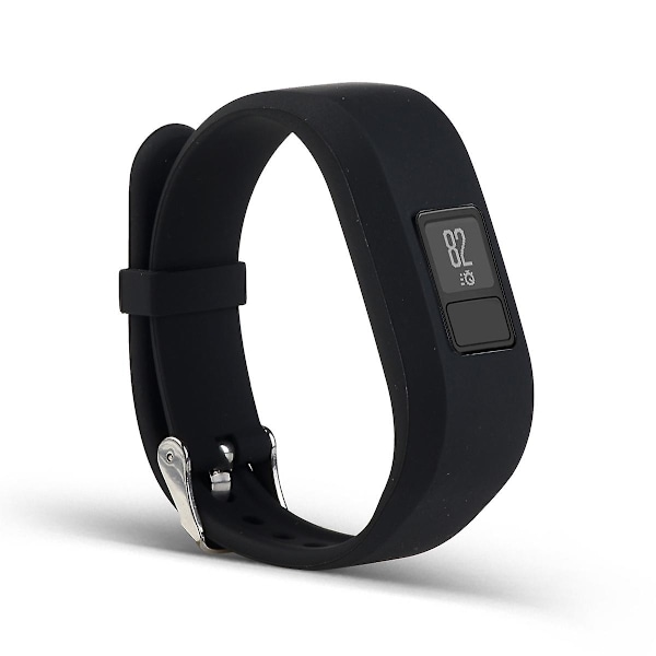Til Garmin Vivofit 3 Blød Silikon Urrem Justerbar Udskiftningsrem {db} Black Garmin Vivofit 3