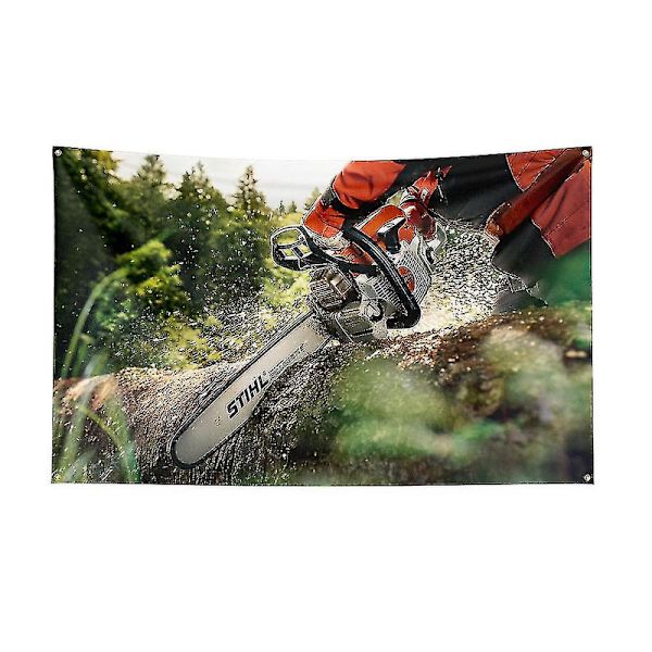 3x5ft Stihl Timbersports -sarjan lippu polyester digitaalinen painatusbanneri koristeluun DB J0480 60 x 90cm