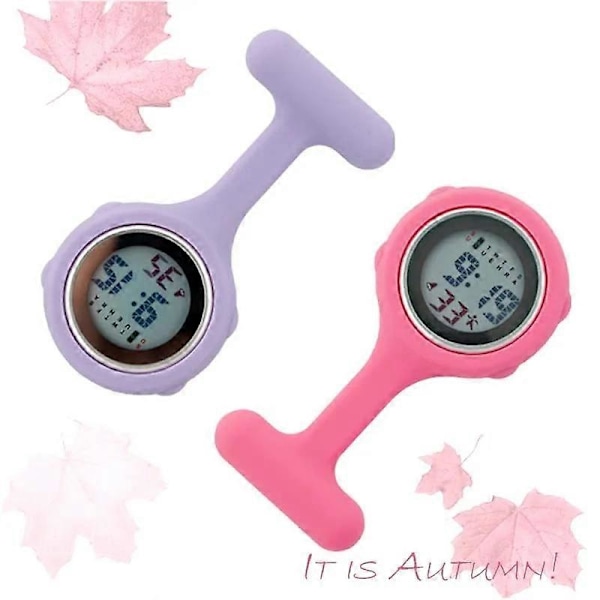 Digitalt Sygeplejeur Silikone Gave zakhorloge enfermero accesorio FOB Lommeure læge medicinsk verpleeg horloge Sygepleje [Db] black