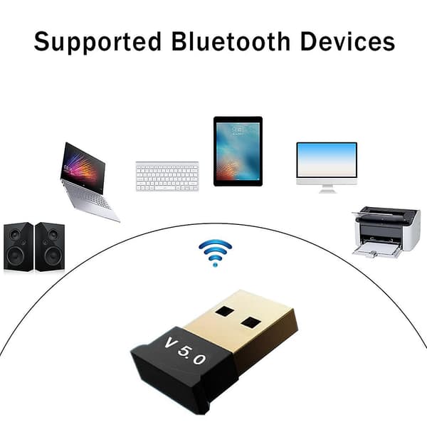 2 stk Bluetooth-adaptere Trådløse lydtransmittere Mottakere 2 stk