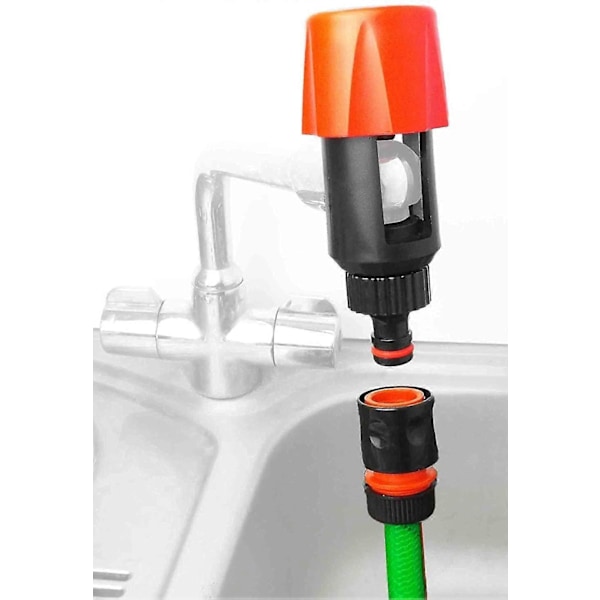Hageslangekobling for kjøkkenkran, Universal kranadapter/slangeadapter Slangetilpasning Fleksibel kranslangeenhet 11,4 x 5 x 5 cm [db]
