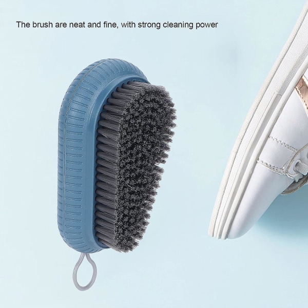 Blød børste til rengøringsbørste, kompakt lille letvægts sko rengøringsbørste Blød husholdningsstøvle rengøringsbørste til tøj Sko Hjem og køkken