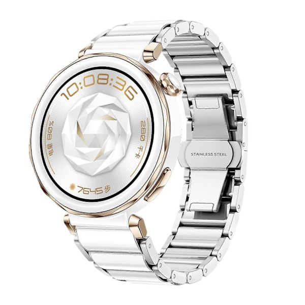 Metal Urrem Til Huawei Watch GT 5 41mm / GT 5 Pro 42mm [DB] White Silver