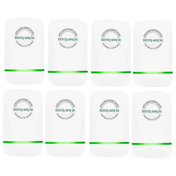 8 stk. Stop Watt energibesparende enhed, strømbesparende enhed til hjemmet, kontor, marked, EU Pl