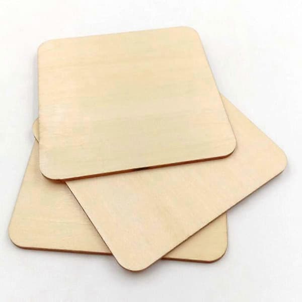 DIY Trekoppunderlag for kopper 50 stk. Solid Khaki Tre[DB]