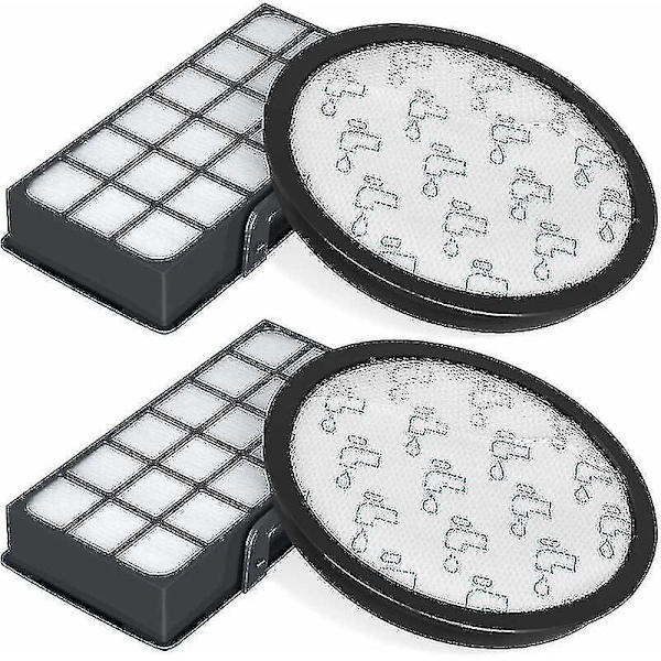 Set med 2 HEPA-filter för Rowenta Silence Force Cyclonic 4aaaa Ro7647ea Ro7663ea Ro7676ea Ro7681ea (modell Ro76xx) dammsugare [DB]