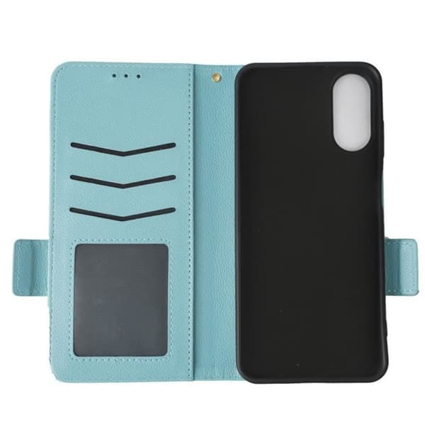 Flip PU-läderfodral för Oppo A17 - Blå[DB]