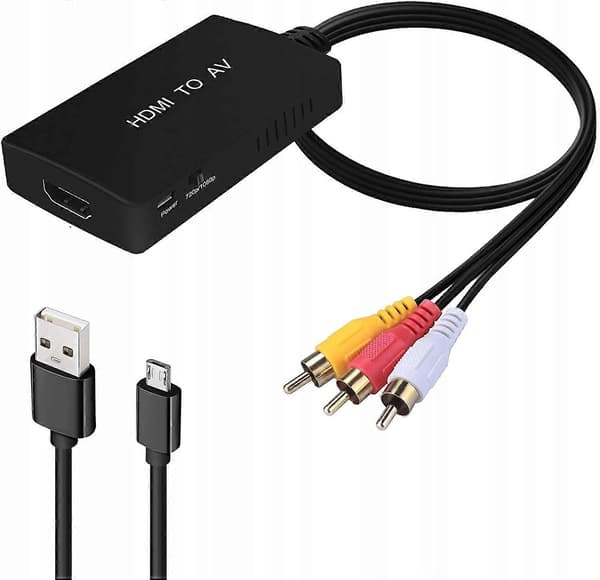 HDMI - RCA-muunnin AV Cinch Cvbs 1080 -sovitin [DB]