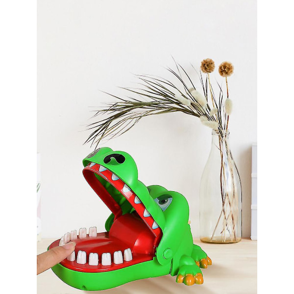 Krokodilletenner leker for barn, Alligator Biting Finger Tannlegespill, hot! db