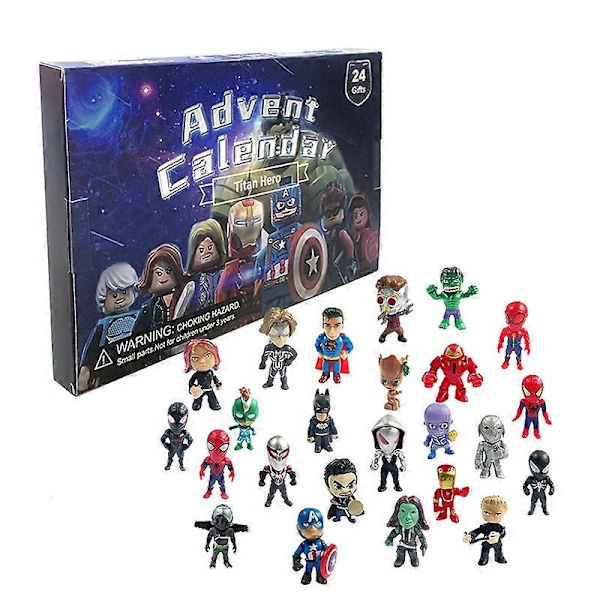 Anime Julekalender 24 stk./sæt Actionfigurer PVC Model Julekalender Nedtælling Legetøjsgave [DB] 4