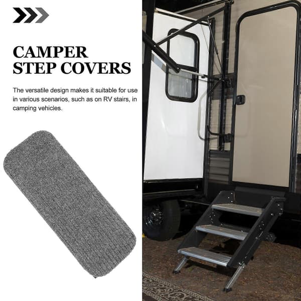 4 stk. RV Trappebetræk Camper Trappetrin RV Trappetrin Tæpper [DB]
