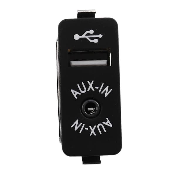 Bil USB Aux In Stik Ekstra Indgang Socket Adapter Til E81 E87 E90 F10 F12 E70 X4 X5 X6 [DB] black