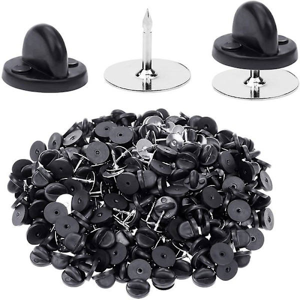 100 stk slipsnåler med PVC-gummi bakside [DB]