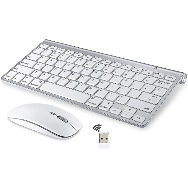 Trådlöst tangentbord och mus för Apple Imac Windows eller Android (2,4g trådlös)
