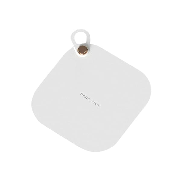 Silikon gulvavløpsdeksel mot lukt  [dB} white square