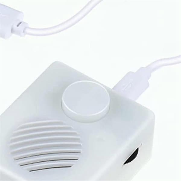 16M Ljudbox för Gosedjur, 960 Sekunder Tryckknapp Ljudbox, USB Röstbox Spelknapp [db] White