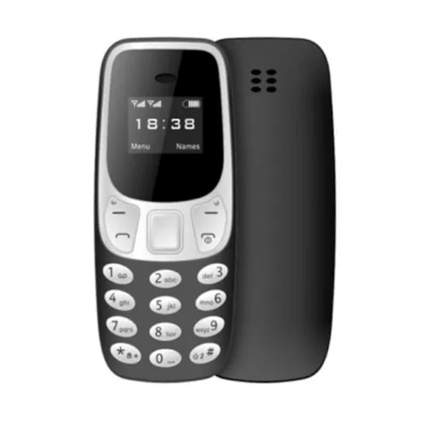 Rød BM10 Mini Dual SIM Mobiltelefon Bluetooth Dialer GSM 2G MP3 Stemmeendrer db Black