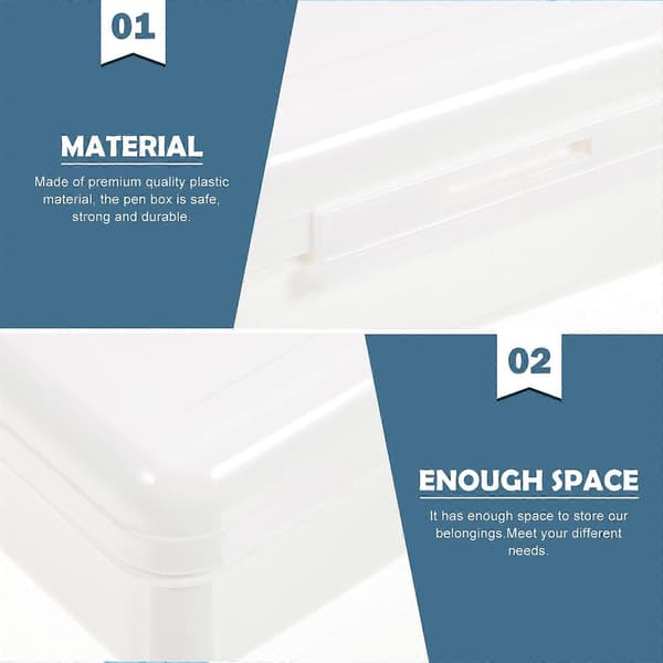 Pennfodral i plast för skolan 1 st stapelbart pennfodral med hållbar design