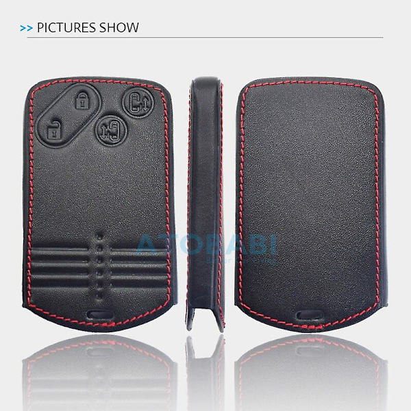 Läderbilsnyckel fodral nyckelring för Mazda CX-7 CX-9 MX-5 Miata RX-8 2008 2009 Smart Nyckelfri Fjärrkontroll Skyddande Omslag Nyckelblanks [DB] 4 Buttons