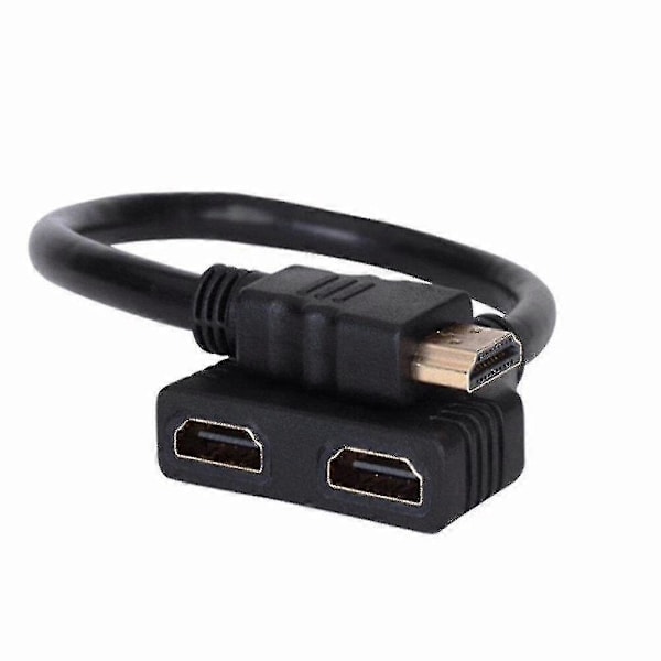 1080p HDMI Adapter HDMI Splitter Kabel 1 Hane Till Dubbel HDMI 2 Hona Y Splitter Adapter I HDMI HD db