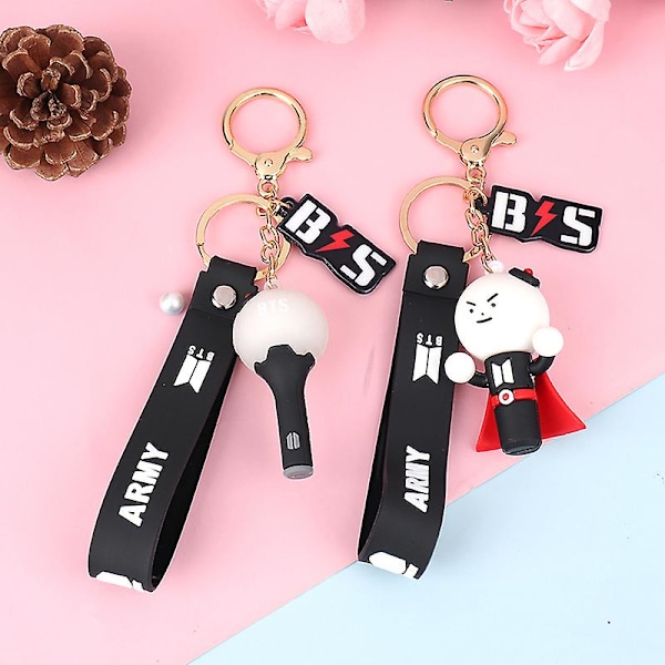 1 stk Kpop Bts Twice Nct Exo Blackpink Got7 Lysstav-Smykke Nøkkelring Lanyard Db N3 1 Pcs