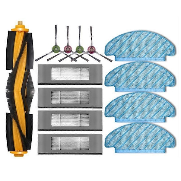 Reservedele og Tilbehør til Deebot N8 / N8+ / N8 Pro+ / N8 Pro+ Plus Hovedsidebørste HEPA-filter Mo [DB] As Shown