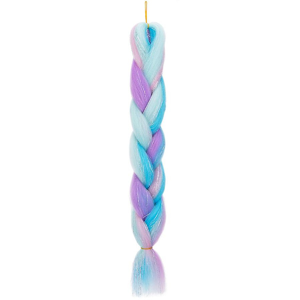 24 tommers flettehår-ekstensjoner Syntetisk Ombre Heklet Flettehår DIY Jumbo Flette for Kvinner {DB} 5 24inch