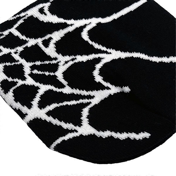 Varm Beanie med Edderkoppnettmønster for Menn Kvinner Unisex Vinter Cuffed Hat Myk Strikket Beanie Caps db Grey