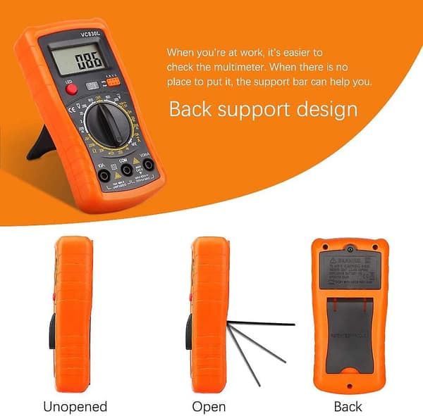 Digitalt multimeter, digitalt bilmultimeter, professionel elektrisk tester