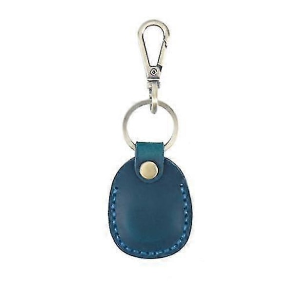 2 st PU Läder Airtag Nyckelbricka, Airtag Hänge Airtag Fodral Airtag Hållare Airtag Nyckelring Airtag Nyckelring Fodral Hållare [DB] Blue
