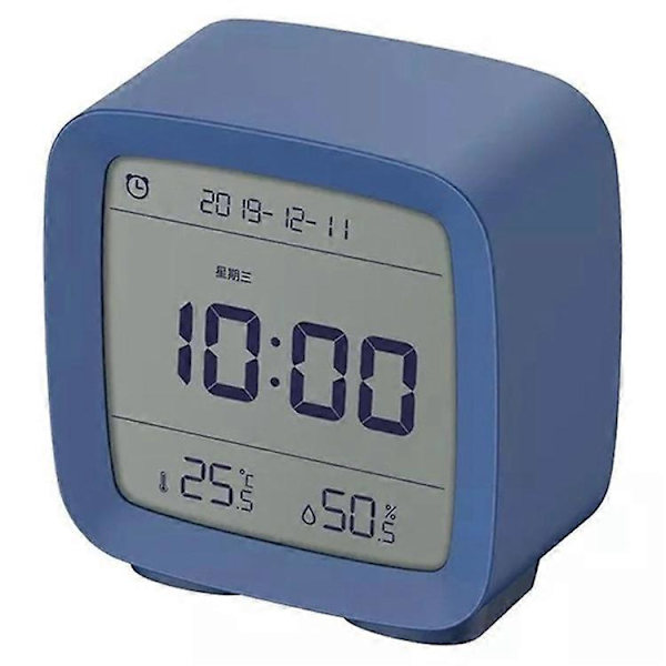 XIAOMI YOUPIN QingPing Bluetooth Temperatur Fugtighed Detektion Vækkeur med Justerbar Baggrundsbelysning [DB] Blue