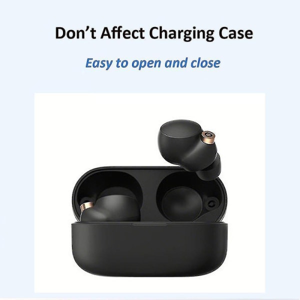 3 par minnesskumöronproppar för Sony Wf-1000xm4 Tws-hörlurar brusreducering halkfria öronproppar för Wf1000xm3 trådlösa hörlurar DB Gray M- 2 Pairs