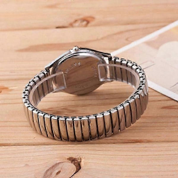Herr Dam Armbandsur Par Flexibelt Stretchband Kvarts Klockor [DB] Men