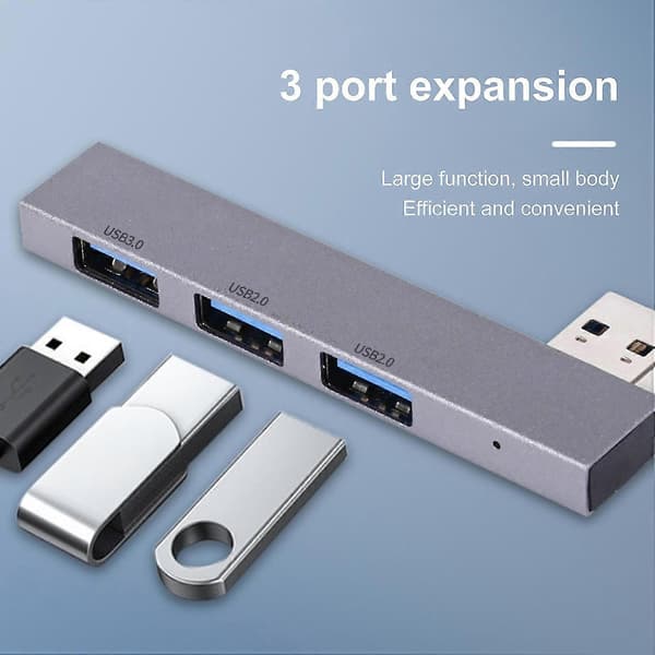USB Dockingstation 3-i-1 Multifunktionel Højhastigheds Multi-port Udvidelse Bærbar USB2.0/USB3.0