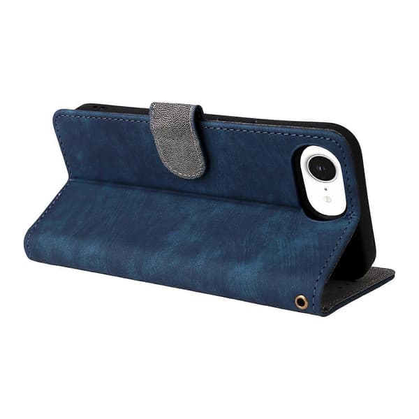 iPhone 16e Kotelo Lompakko RFID-suojattu PU-nahkakansi Katseluteline - Vihreä [DB] Multicolor Blue