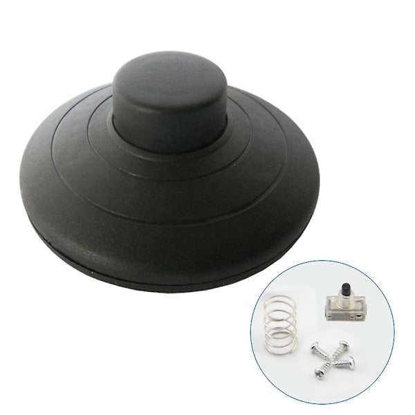 Fotpedal På/Av Halvvägs Återställningsknapp Pedalbrytare för LED-lampa [db] Black