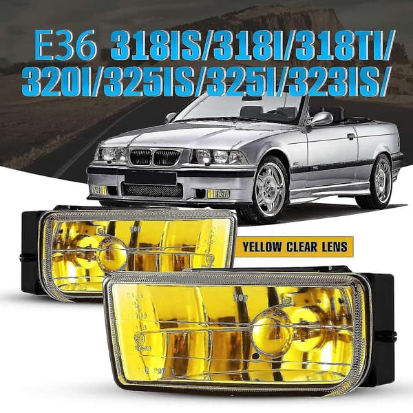 E36 Tåkelys for - M3 (e36) 3-serie 1992-1999 Tåkelysutskifting 1 par (gul linse {Db