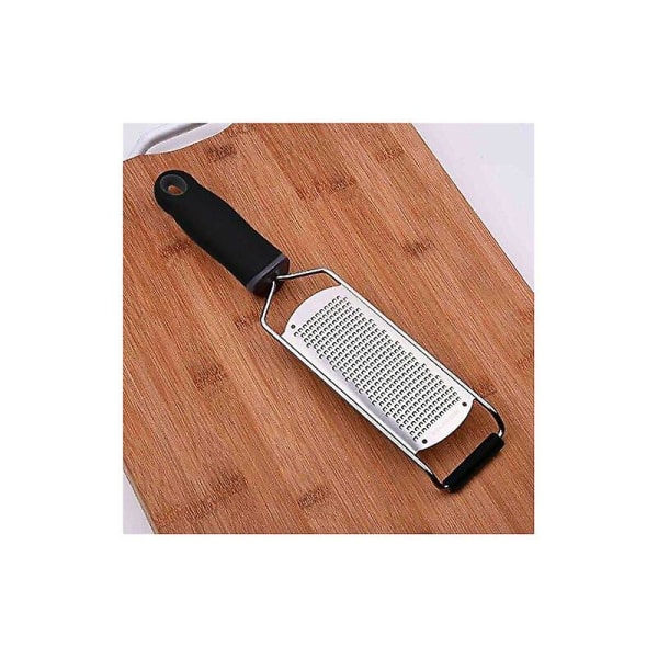 Ostehøvel i rustfritt stål med ergonomisk mykt håndtak sitron ingefær potetspade (svart)