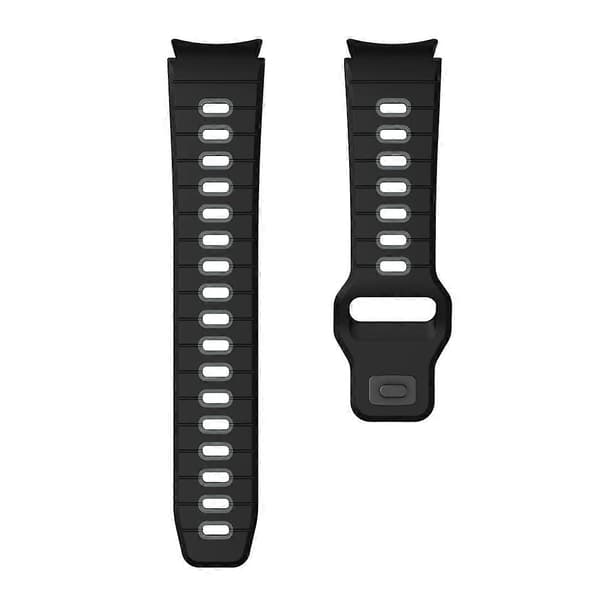 Stribet silikone urrem til Samsung Galaxy Watch 7 / 6 [DB] Black Grey