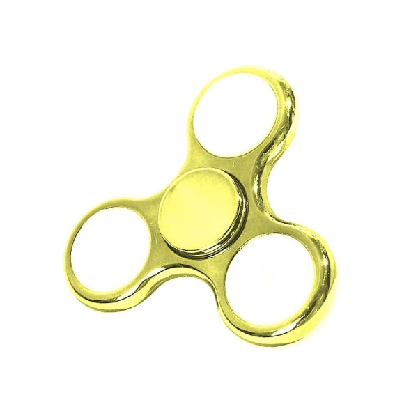 Lysende LED-lys snurrende topp fingertupp gyroskop lysende spinner barn finger fidget sensorisk leketøy stressavlastningsgave db Gold