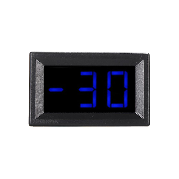 XH-B310 Industrielt digitalt termometer 12V temperaturmåler K-type M6 termoelement tester -30~800 termograf høj nøjagtighed med LED-display  [dB} Blue