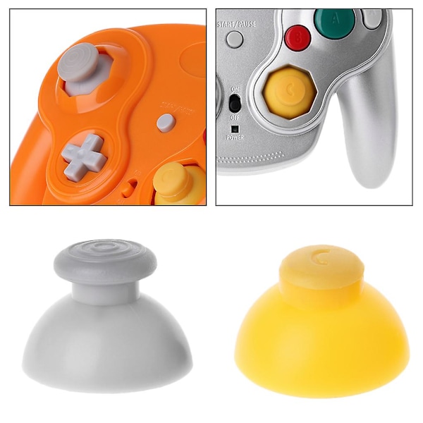 5 Parer Erstatnings-Joystickhetter til Gamepad for Gamecube for NGC-Kontroller {Db)