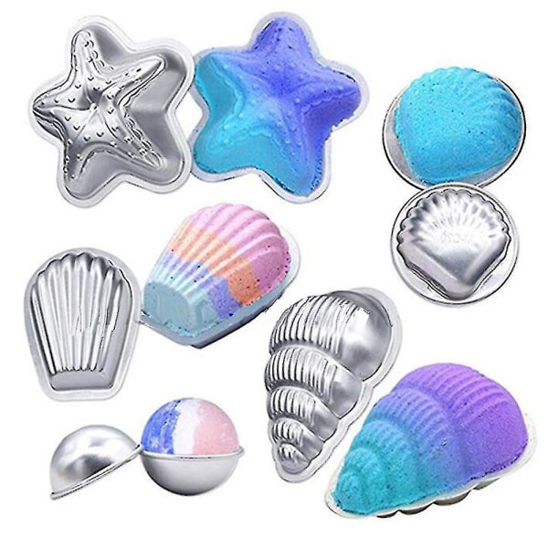 Badbombsformar Set om 16 Diy Fizzies/Badbombsform Badbombsform i rostfritt stål