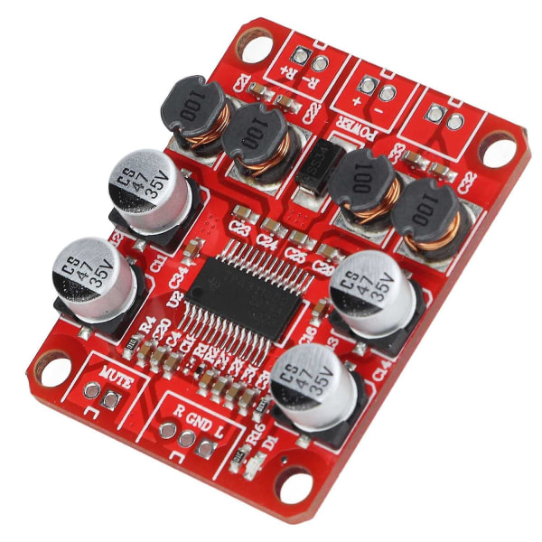 1 stk Power Amplifier Board, Tpa3110 2x15w High Power Dual Channel Digital Stereo Modul til hjemmelydsystemer, 30 X 39 mm