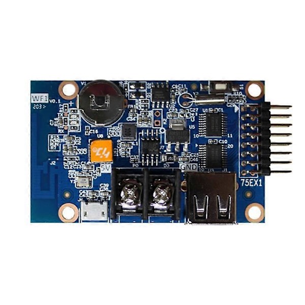 Fullfärgad Modulstyrenhet WF1 Kretskort P3 P4 P5 P10 LED för Matris Digital Panel db Blue