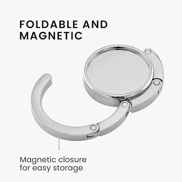 Håndtaske Krog - Metal Foldbar Taskekrog - Taskeholder Til Bord Eller Skrivebord Håndtaskeophæng {db}