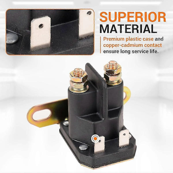862-1211-211-16 AM138068 Solenoidrelä 12V från BlueStars - Passar Trombetta John Deere Cub Cadet 725-04439 LA100 LA105 LA110 LA115 LA120 L [DB]