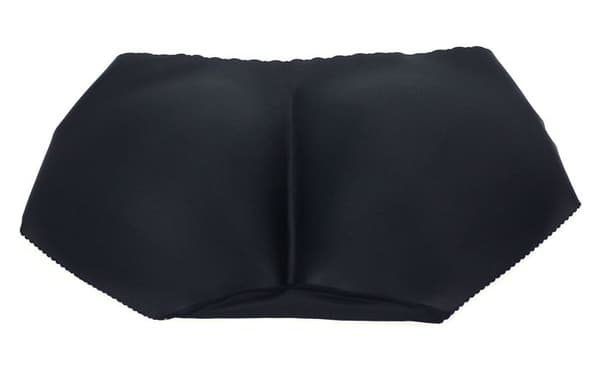 Kvinders Sømløse Trusser Med Push-Up Effekt (Sort, L)