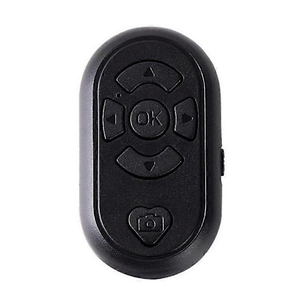 Bluetooth-kompatibel Fjernbetjening Multifunktionel Lav Latens Genopladelig Trådløs Kamera Selfie Kort Video Controller til Telefon [db] Black