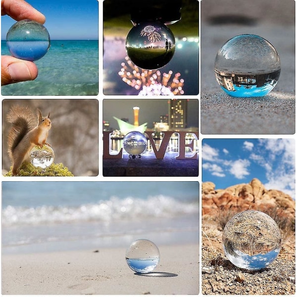 Transparent Crystal Light Ball, Crystal Geomancy Ball, Fotografi rekvisita, Vattenboll, 3d Laser Carved Crystal Ball Ornaments db